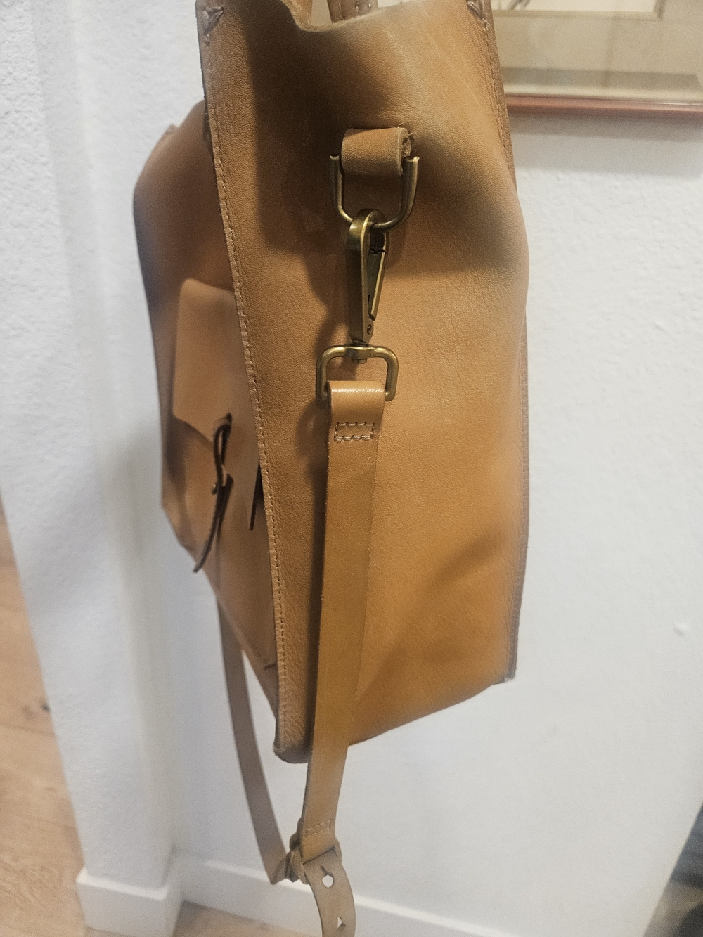 Madewell Brisbane Tote Tan Leather - Picture 4 of 8